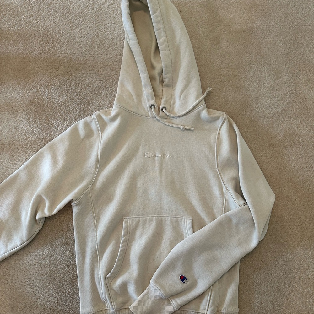 Champion Cream Reverse Weave Hoodie